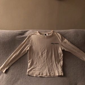 Sweater white that says stay positive